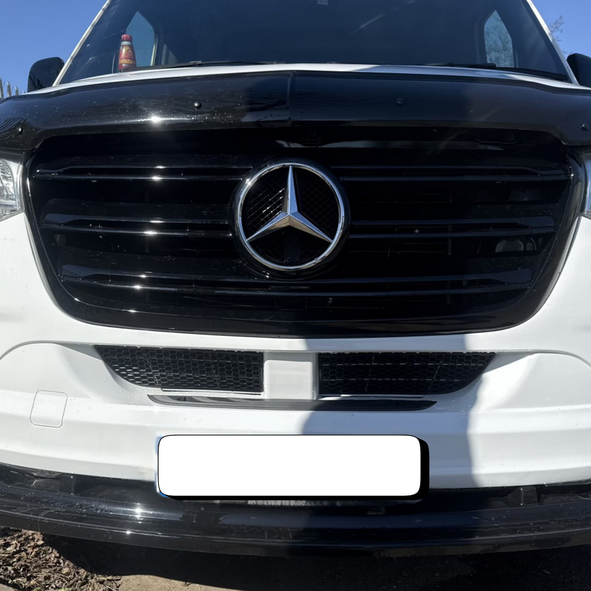 For Mercedes Sprinter 907 Front Bumper Honeycomb Mesh Grilles – Set of 2 - Van-X