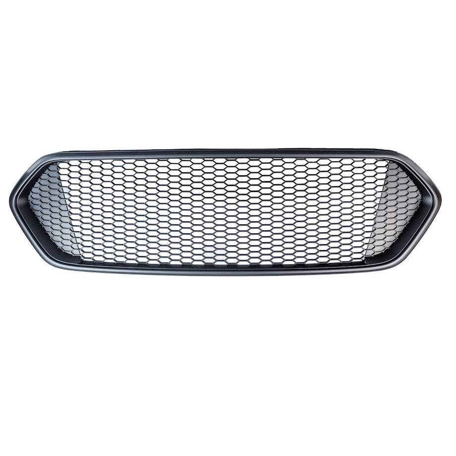 For Ford Transit Custom Complete Front Honeycomb Grille Package - Matte Black Bundle ONLY Painted and Ready to Fit