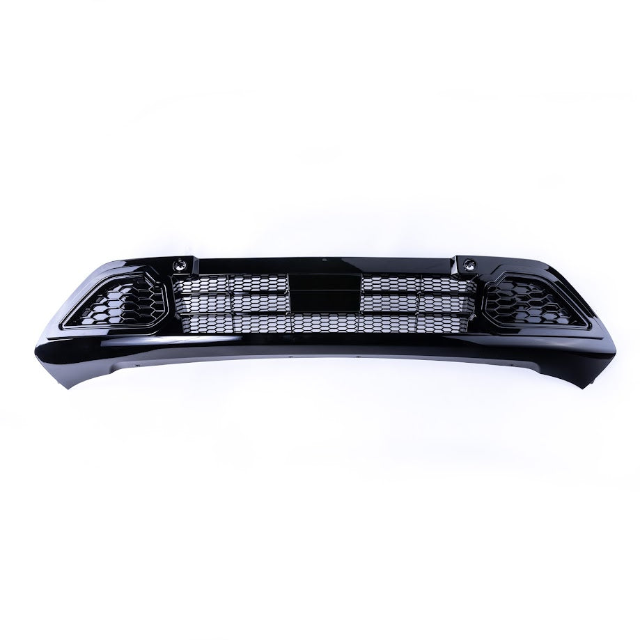 For Ford Transit Custom Complete Front Honeycomb Grille Set - Gloss Black Bundle Painted and Ready to Fit