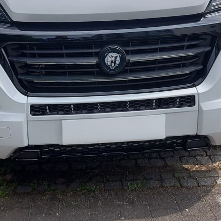 For Citroen Relay Front Honeycomb Bumper Grille Bundle 2pcs - Gloss Black | Van-X