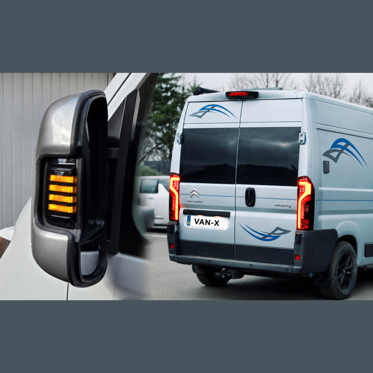For Vauxhall Movano full LED Rear Lights Cluster, Tailight, Rear Light Unit, Replacement Smoked Light, Van-X, NEW