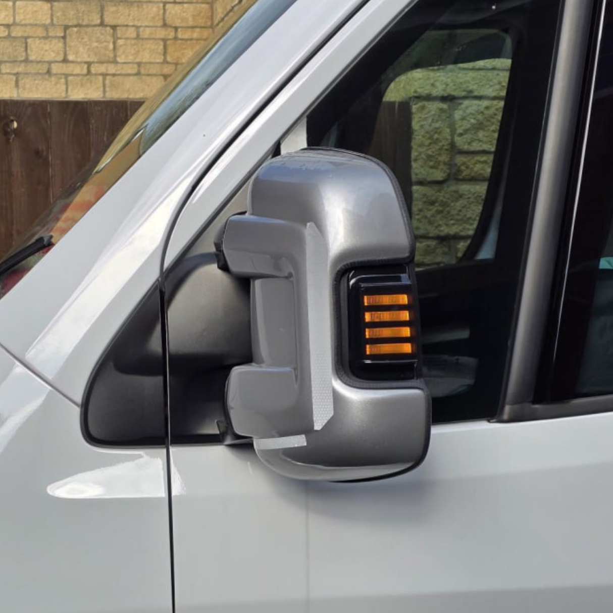 For Fiat Ducato Side Signal Mirror Indicator LED Light - Smoked Lens