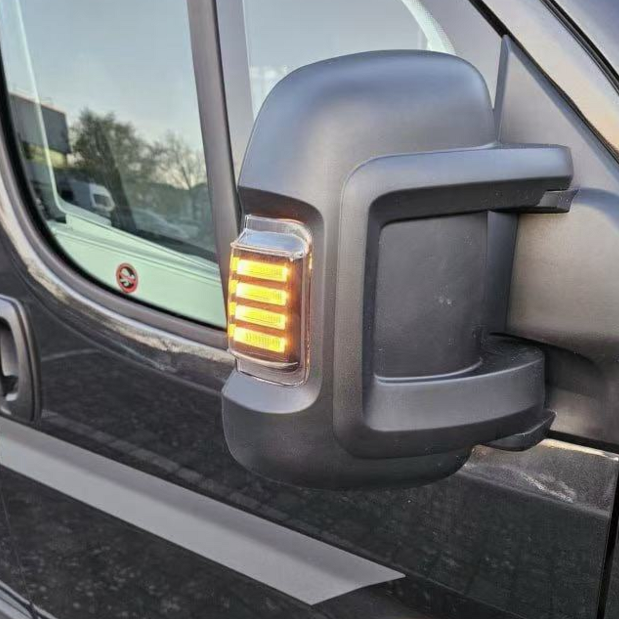 For Vauxhall Movano Side Signal Mirror Indicator LED Light - Smoked Lens