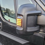 For Vauxhall Movano Side Signal Mirror Indicator LED Light - Smoked Lens