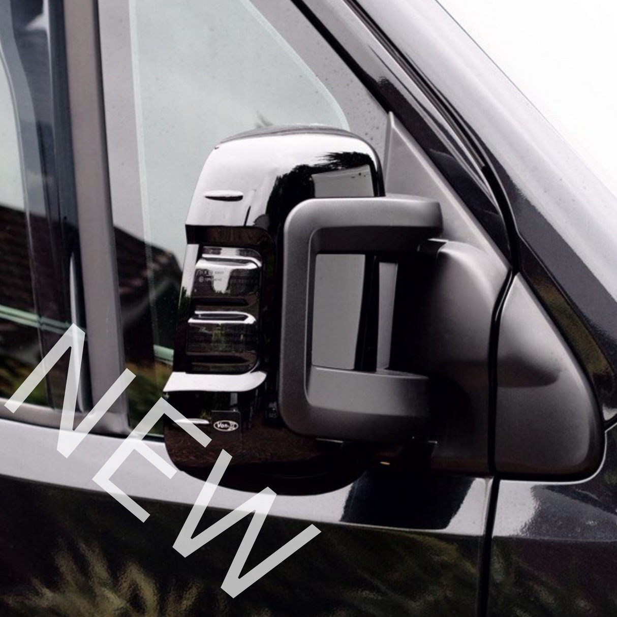 For Vauxhall Movano Wing Mirror Cap/Covers (Set of 2) - Black | Van-X