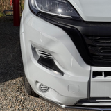 For Vauxhall Movano Front Bumper Step Protectors – White, Set of 2 | Durable Vehicle Accessories
