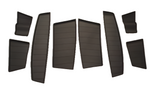 Vauxhall New Vivaro Door Pocket Rubber Inserts / Mats - Black