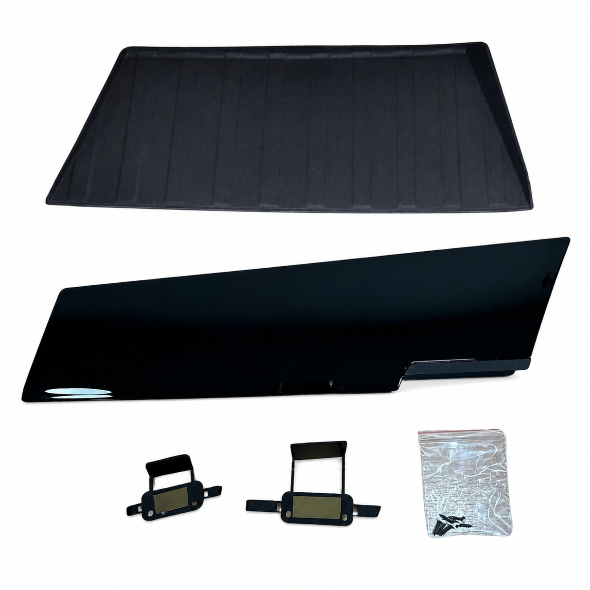 Airson Pasgan Taobh a-staigh Bogsa Mhiotagan Comhfhurtail Volkswagen Transporter T6.1 - Dubh Gleansach | Van-X