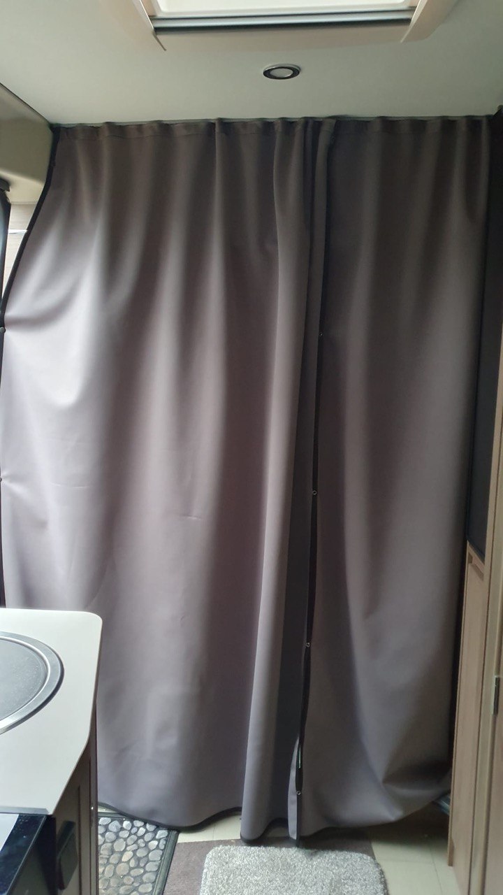 Vauxhall Movano Motorhome, Campervan, Maxi-Cab Divider Premium Curtain With Rail