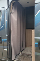 MAN TGE / New Crafter Campervan & Motorhome Maxi-Cab Divider Curtain with Rail – Premium Privacy