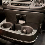 Fiat Ducato Van-X Black Cupholder Console | Stylish & Practical Upgrade for Motorhomes & Campervans