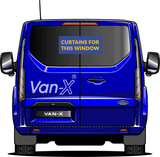 For Ford Transit MK6 Premium Window Curtains - Black/Grey - CREATE YOUR OWN BUNDLE! Van-X