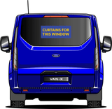 For Ford Transit MK7 Premium Window Curtains - Black/Grey - CREATE YOUR OWN BUNDLE! Van-X