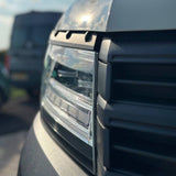 For MAN TGE Headlight Eyebrow Trim – Matte Black - Van Styling Accessory by Van-X