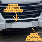 For Citroen Relay Front Honeycomb Bumper Grille Bundle 2pcs - Gloss Black | Van-X