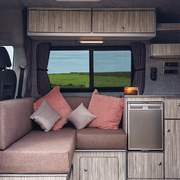 Fiat Ducato Premuim Window Curtains - Black/Grey - Custom Bundle Option | Van-X