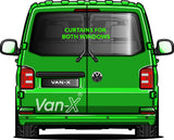 VW T6.1 Transporter Van Conversion Premium Curtains Van-X - Black/Blue - CREATE YOUR OWN BUNDLE! Van-X