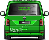 VW T6.1 Transporter Van Conversion Premium Curtains - Black/Burgundy - CREATE YOUR OWN BUNDLE! Van-X