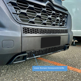 Citroen Relay Lower Bumper Honeycomb Grille - Matte Black