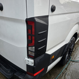 For MAN TGE Rear Light Guards - Matte Black Protection (2018+)