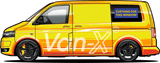 For VW Caddy Window Curtains Eco-Line - Black | Van-X