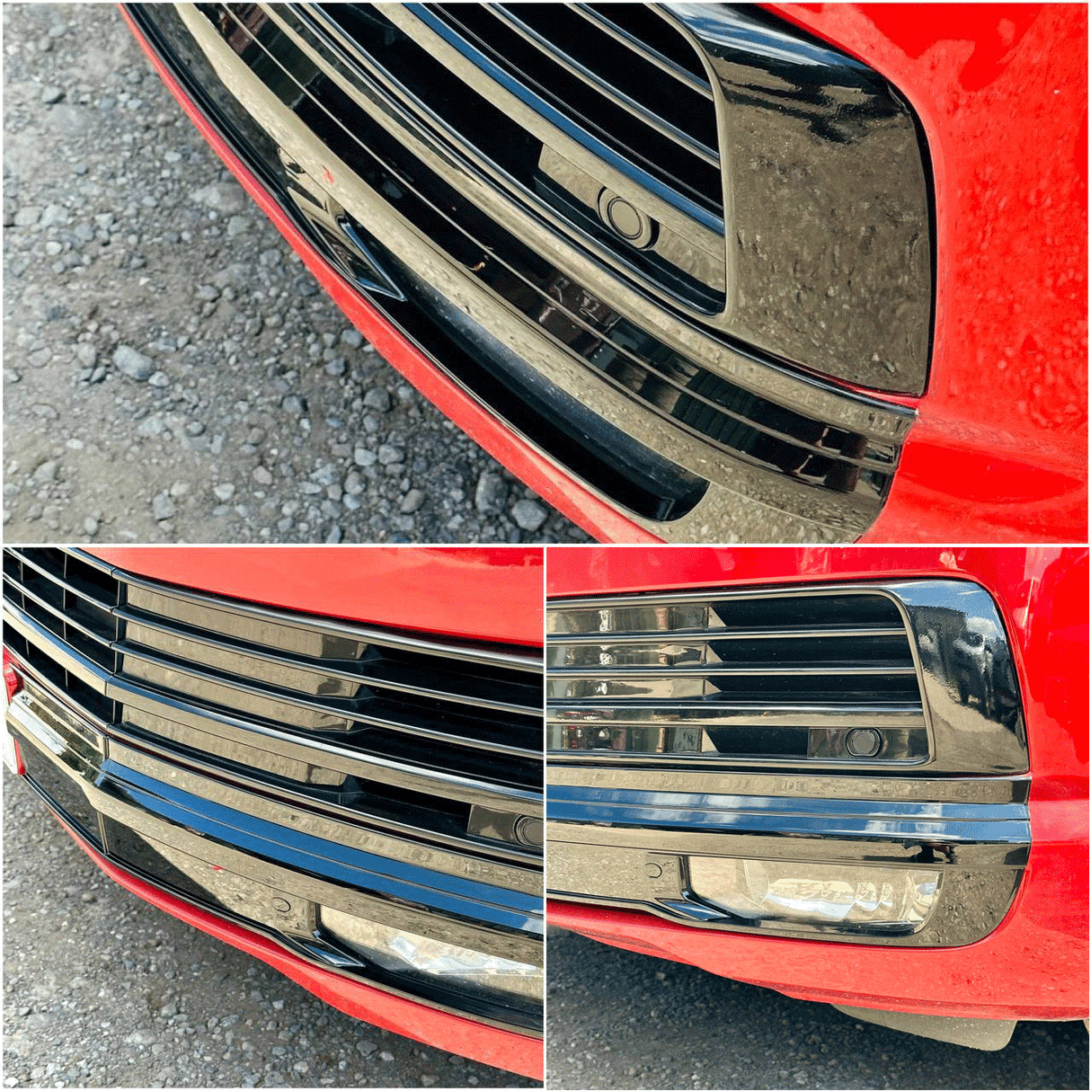 For VW T6 Highline Bumper only, California Beach and Ocean models, Caravelle, VanX Bumper Grille XL - Gloss Black Finish