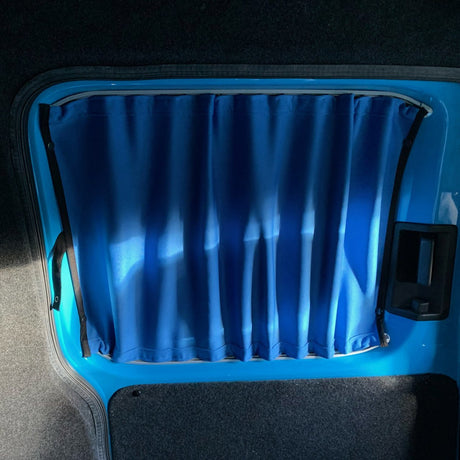 VW Caddy Van Conversion Premium Window Curtains - Black/Blue - CREATE YOUR OWN BUNDLE! Van-X