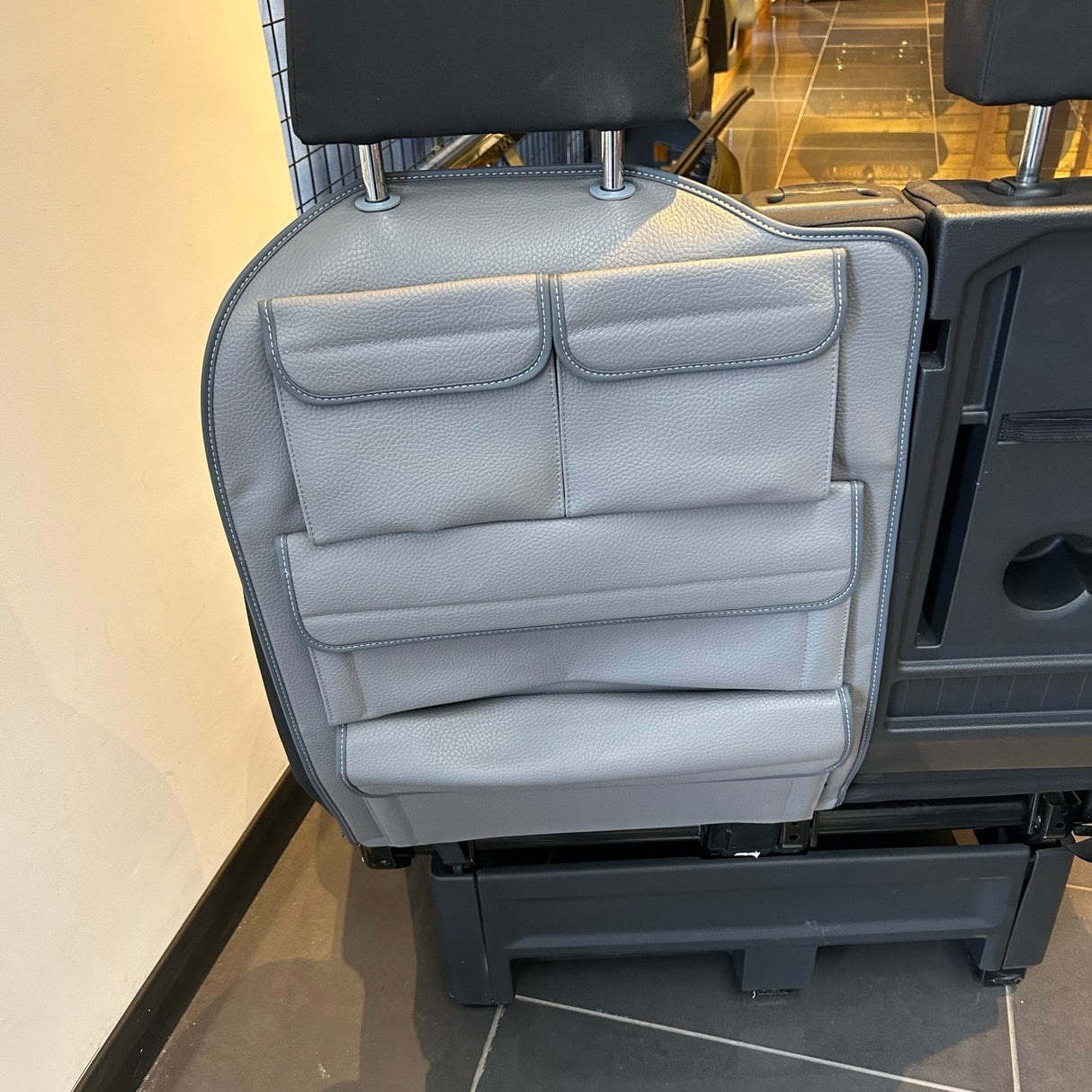 New Crafter Seat Organiser Bundle – Dark Grey, Durable Storage Solution for Volkswagen Crafter New Shape