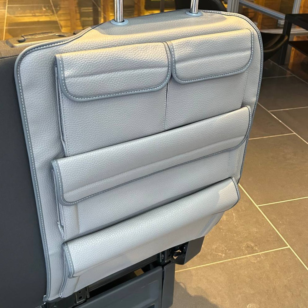 VW T4 Transporter Campervan Singilte / Caiptean Seat Leatherette Back Seat Eagraiche Stòradh