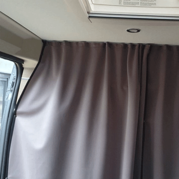 Ùr airson Fiat Ducato Motorhome, Campervan, Maxi-Cab Divider Premium Curtain With Rail