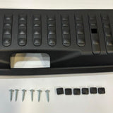 VW T5, T5.1 V3 Tailgate Rear Threshold Cover Campervan Conversion Parts Including Screws and Caps