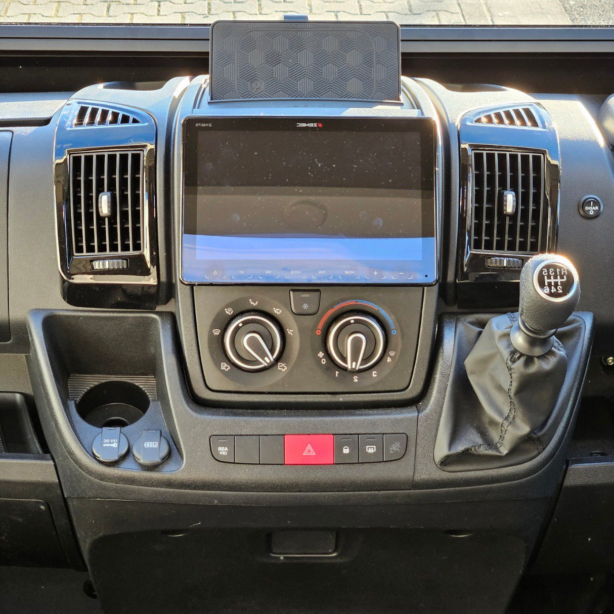 Fiat Ducato Ram ProMaster Black Dashboard Air Vent - Painted and Ready to Fit