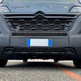 For Fiat Ducato / Ram ProMaster Front Honeycomb Bumper Grille Bundle 2pcs - Matte Black | Van-X