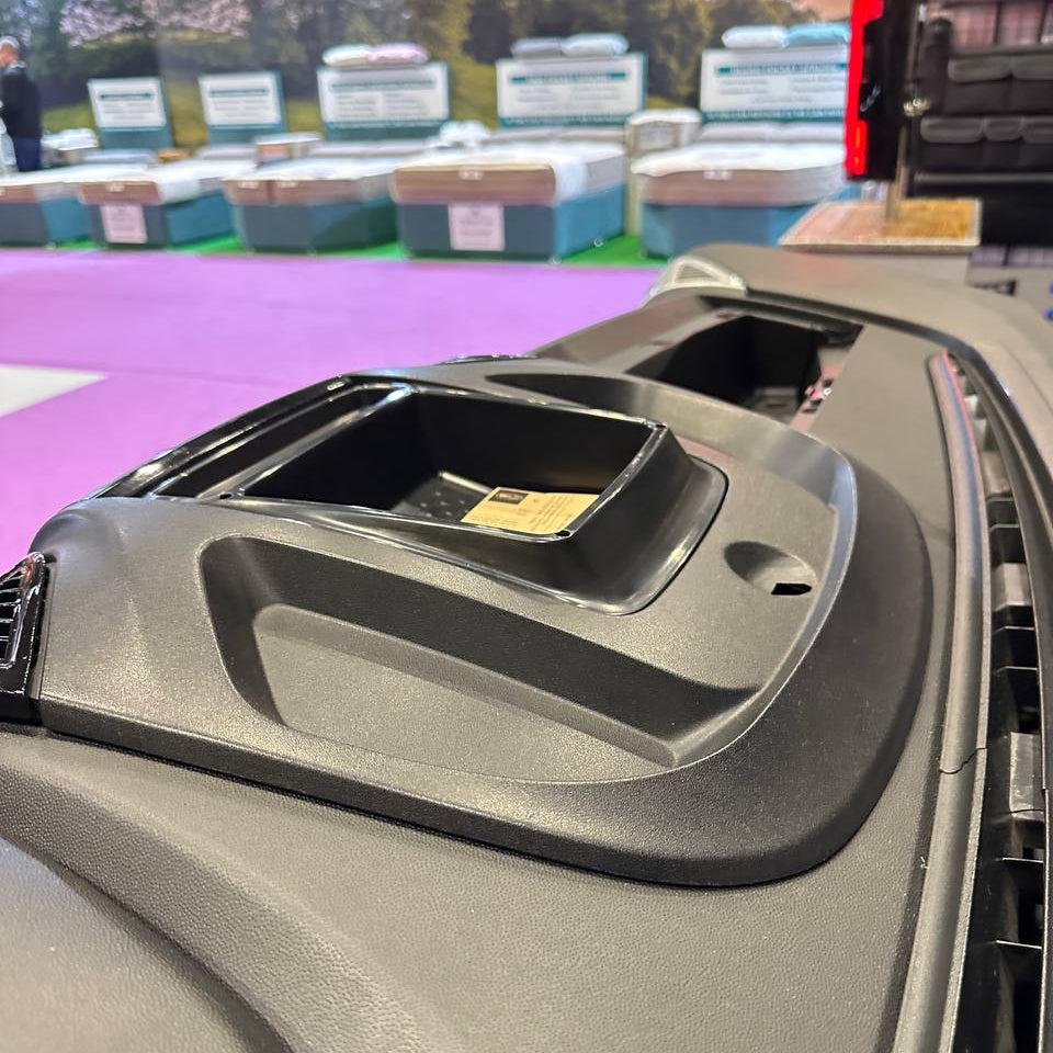 For Fiat Ducato / RAM Promaster Top Dash Tray with Rubber Mat Insert - Interior Upgrade - Van-X