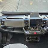 Taigh-motair Fiat Ducato Dashboard Ìosal cuir a-steach rubair / Mats dubh AUTO-SLEEPERS, BAILEY, Cur-seachad, HYMER, RAPIDO, SWIFT, AUTO-TRAIL