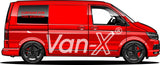 VW Caddy Van Conversion Premium Window Curtains - Black/Grey - CREATE YOUR OWN BUNDLE! Van-X