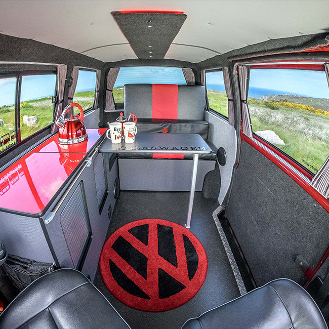 VW T6 Transporter Van Conversion Premium Curtains - Black/Grey - CREATE YOUR OWN BUNDLE! Van-X