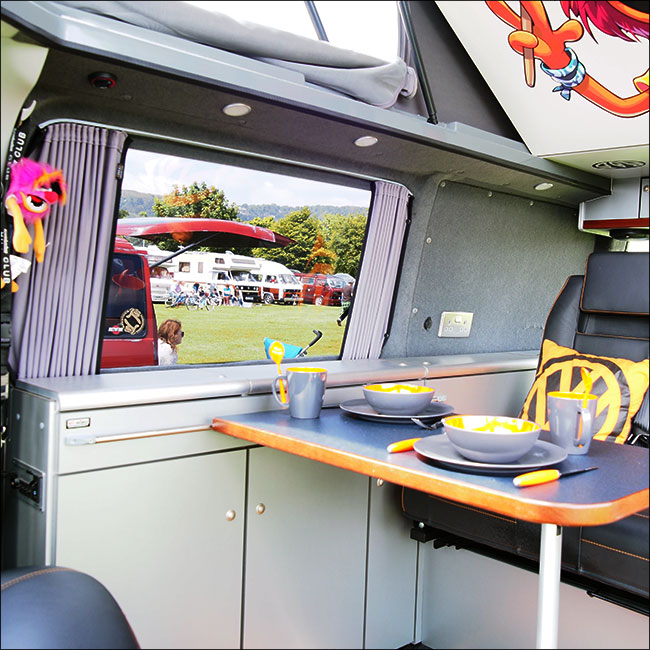 VW T6.1 Transporter Van Conversion Premium Curtains - Black/Grey - CREATE YOUR OWN BUNDLE! Van-X