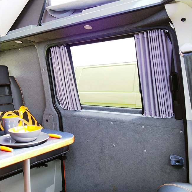 VW T6.1 Transporter Van Conversion Premium Curtains - Black/Grey - CREATE YOUR OWN BUNDLE! Van-X