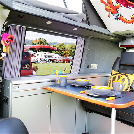 For Ford Transit MK7 Premium Window Curtains - Black/Grey - CREATE YOUR OWN BUNDLE! Van-X