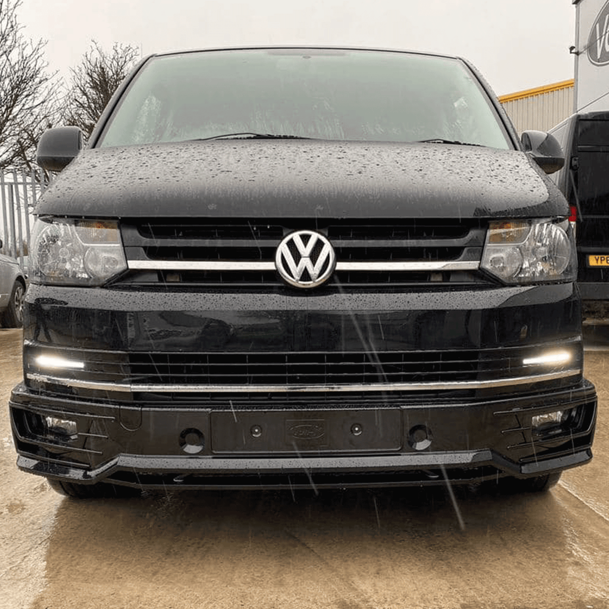 VW T6 Transporter Front Sportline Spoiler (PRIMER) tionndadh DIY togail dachaigh air leth