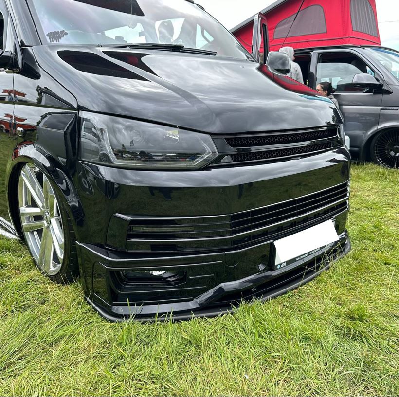 VW T6 Transporter Front Sportline Spoiler (PRIMER) tionndadh DIY togail dachaigh air leth