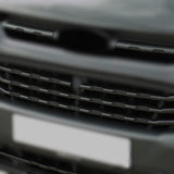 Airson Ford Transit Custom Front Grille Trims Styling Aghaidh Dubh Matte (7Pcs) 2012 - 2018 MK1 air a pheantadh agus deiseil airson uidheamachadh