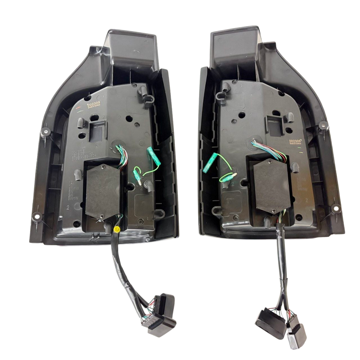 For VW T5 Transporter MK3.1 Barndoor Smoked Full Frame LED Rear Lights | Van-X