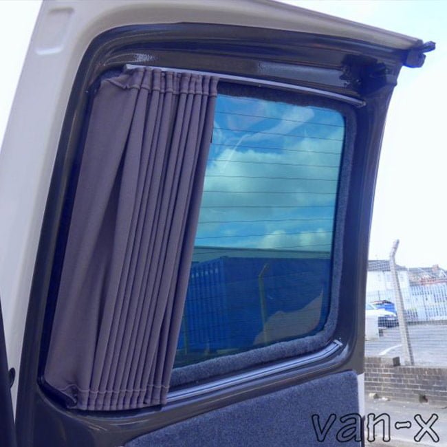 VW T6 Transporter Van Conversion Premium Curtains - Black/Grey - CREATE YOUR OWN BUNDLE! Van-X