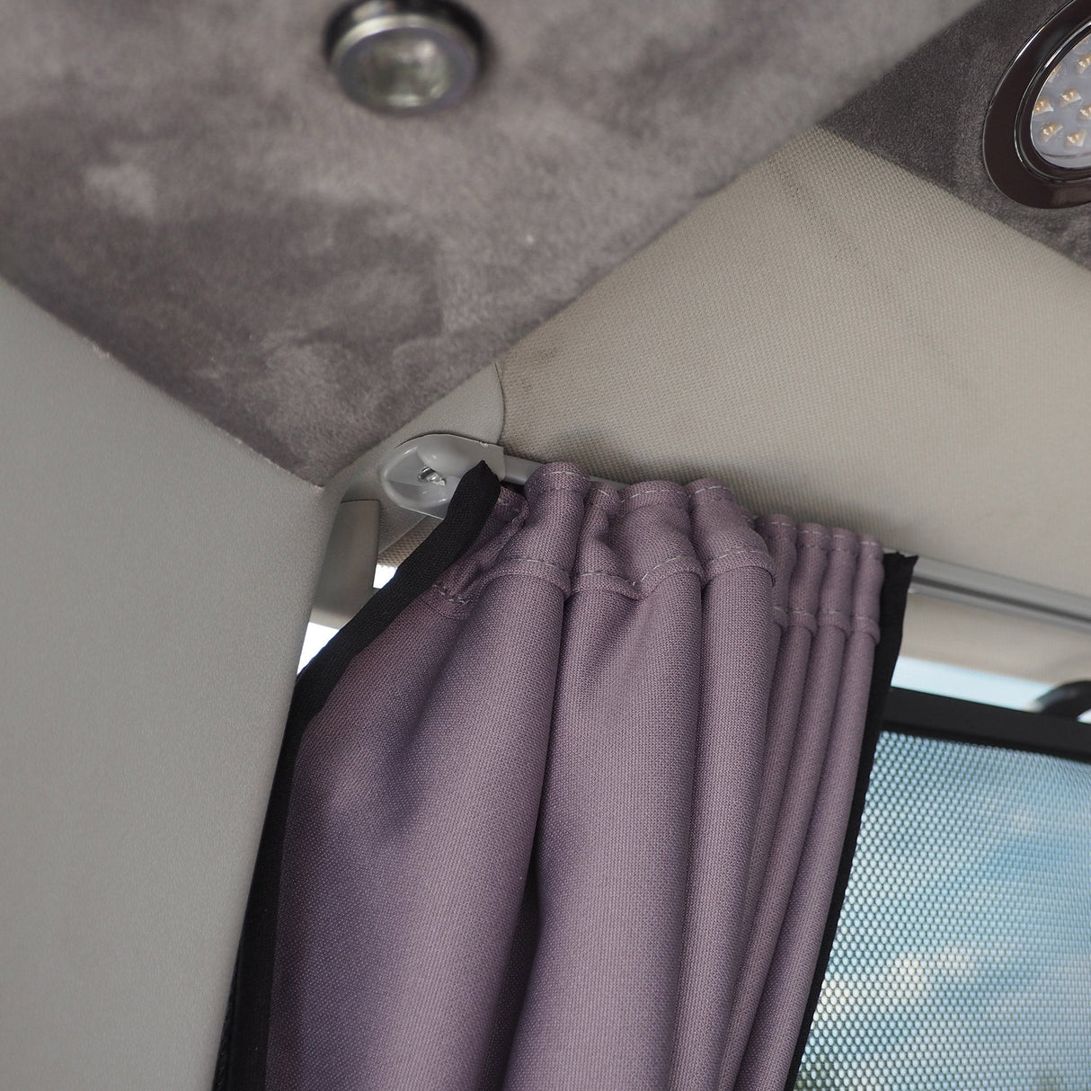 VW T5 Caravelle / Shuttle Premium Window Curtains - Black/Grey - CREATE YOUR OWN BUNDLE! Van-X