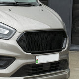 Airson Ford Transit Custom Front Front Gun Grille Gloss Black Styling New Shape Grille a-mhàin air a pheantadh agus deiseil airson uidheamachadh