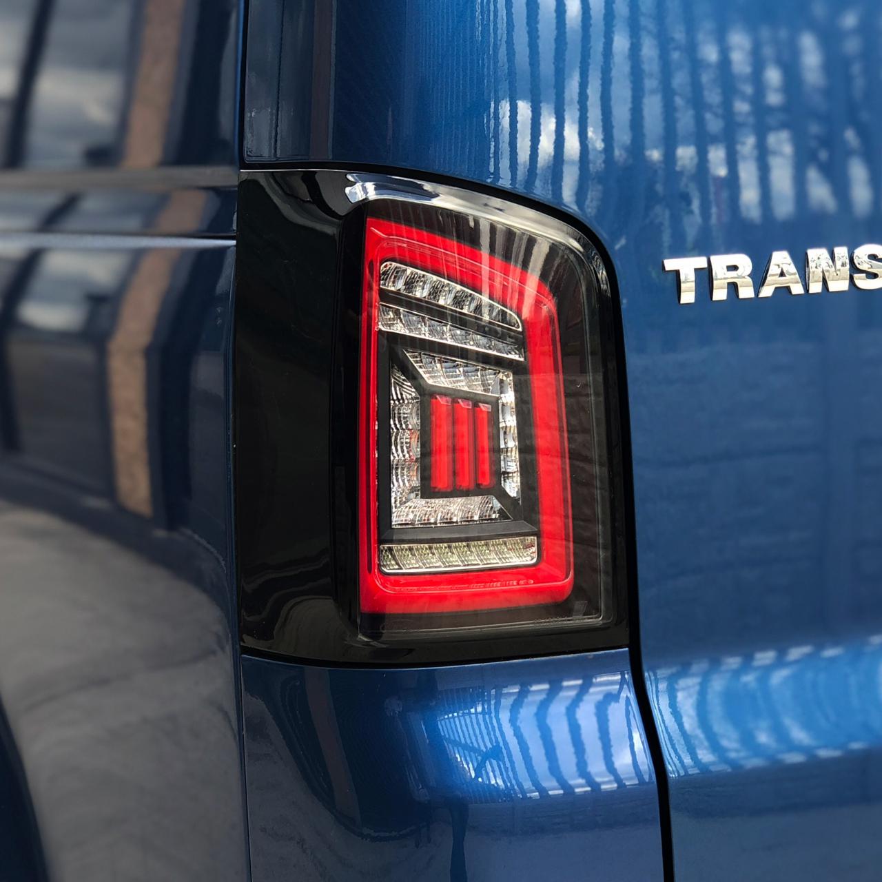 VW T5.1 Transporter MK3.1 Van Tailgate LED Rear Lights Clear Ideal LED ...