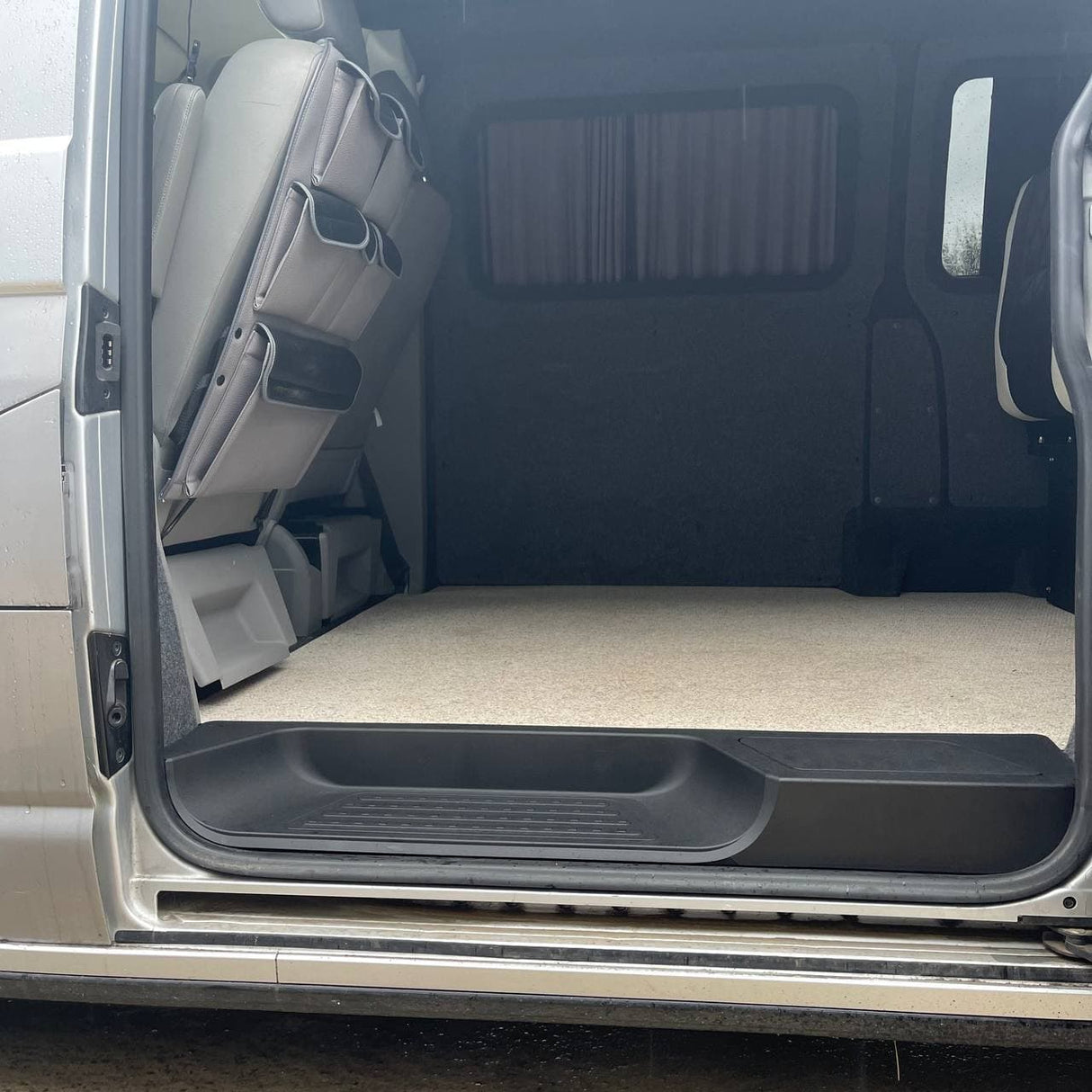 VW T6 Transporter Side Loading Door Step V3 17mm Extra Deep with Storage Compartment