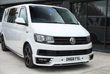 Trims grill aghaidh VW Transporter T6 R-Line - Matte Black air a pheantadh agus deiseil airson a bhith iomchaidh